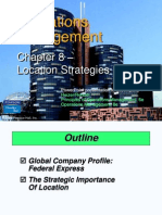 Operations Management: - Location Strategies