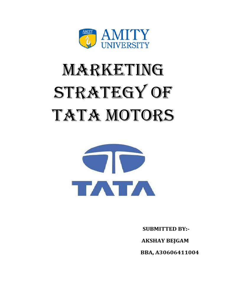 Marketing Strategies of TATA Motors | PDF | Swot Analysis | Marketing