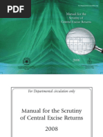 Download Manual for Scrutiny of Central Excise Returns by satish kumar SN21203365 doc pdf