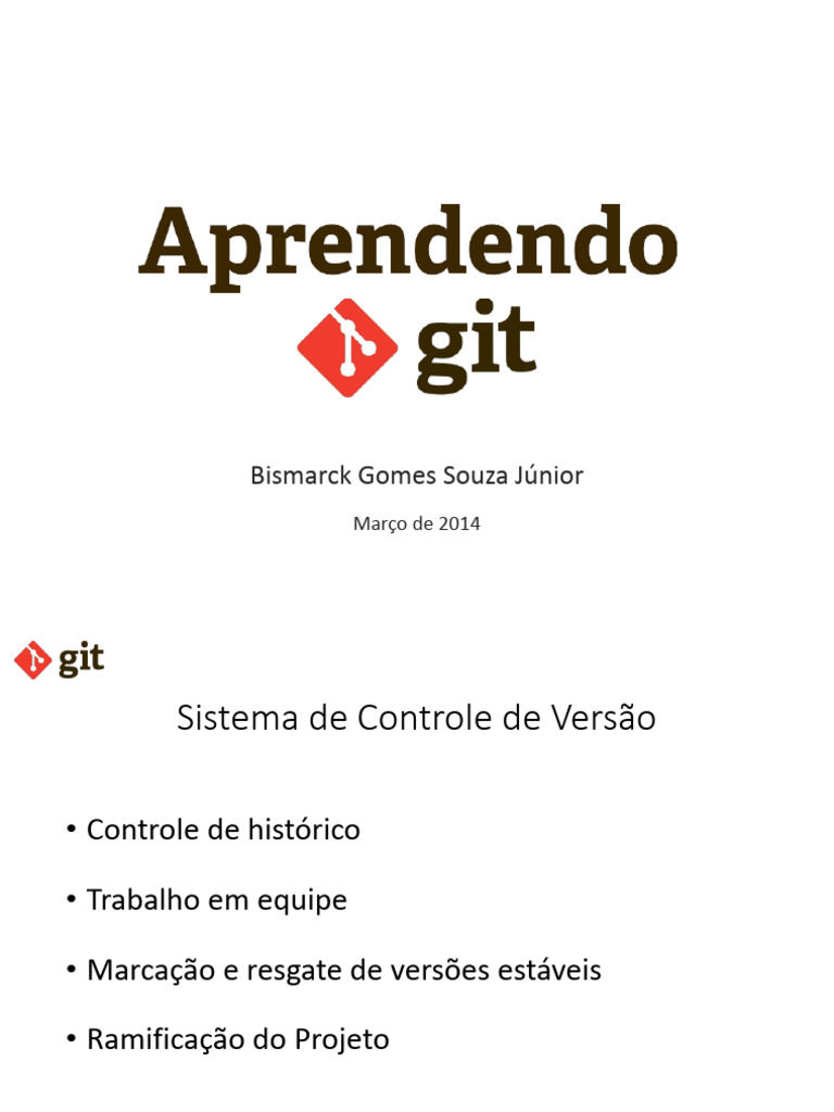 Fundamentos do Git: Guia Prático e Visual | PDF | Controle de versão ...