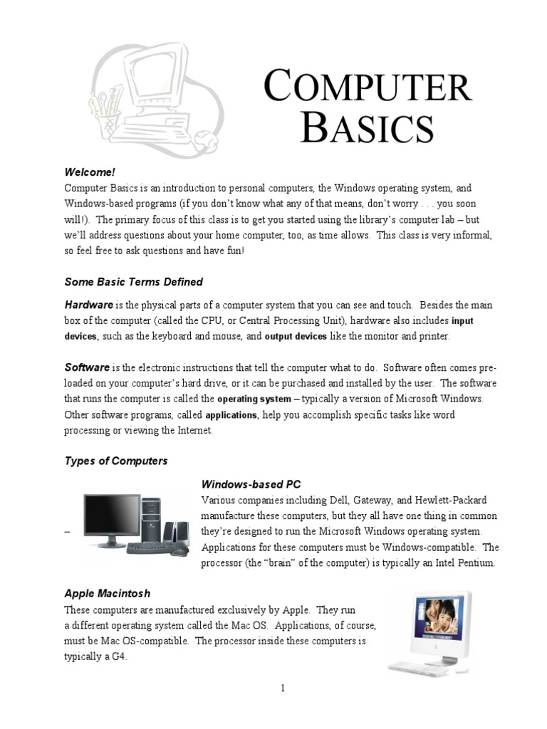 Omputer Asics: Input Devices Output Devices | PDF | Macintosh | Random ...