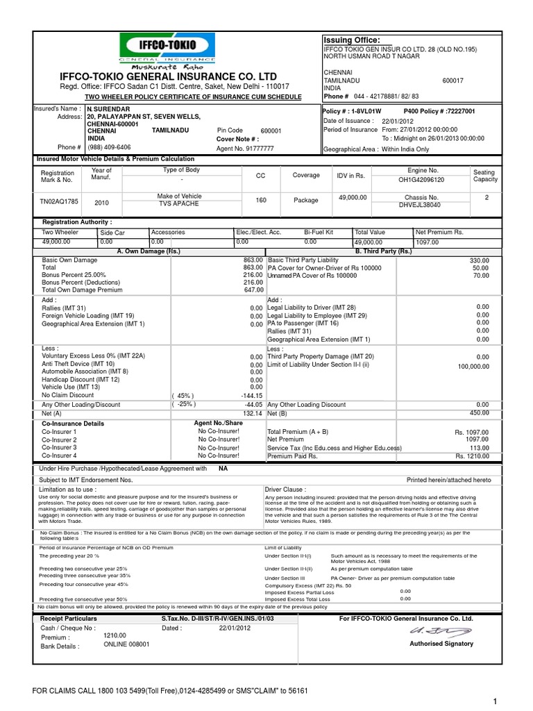 Apache Insurance 1 Insurance Transport