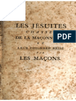 1788 - Les Jésuites Chassés de la Maçonnerie  - 1er Partie (BONEVILLE, Nicholas)