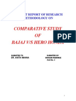 6521964 Summer Training Report on Bajaj vs Hero Honda