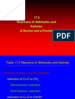 17.5 Reactions of Aldehydes and Ketones: A Review and A Preview