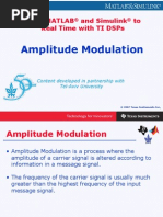 Amplitude Modulation Using Matlab