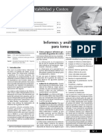 Análisis de informes y costos para la toma de decisiones empresariales