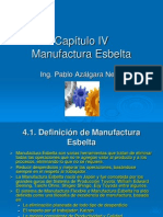 SP2 CAPITULO IV La Manufactura Esbelta