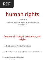 Human Rights: Civil and Political Rights As Applied in The Philippines