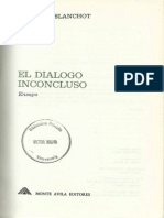 Maurice Blanchot El Dialogo Inconcluso PDF