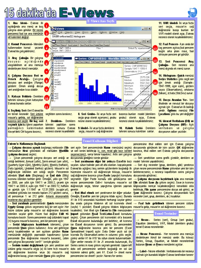 E Views (Genel) | PDF