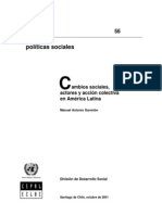 Cambios sociales, actores y acción colectiva en AL Garreton