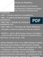 Presidentes e reformas no Rio de Janeiro
