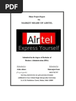 Download Project report on Market share of Airtel by Simran Dhanjal SN21210809 doc pdf