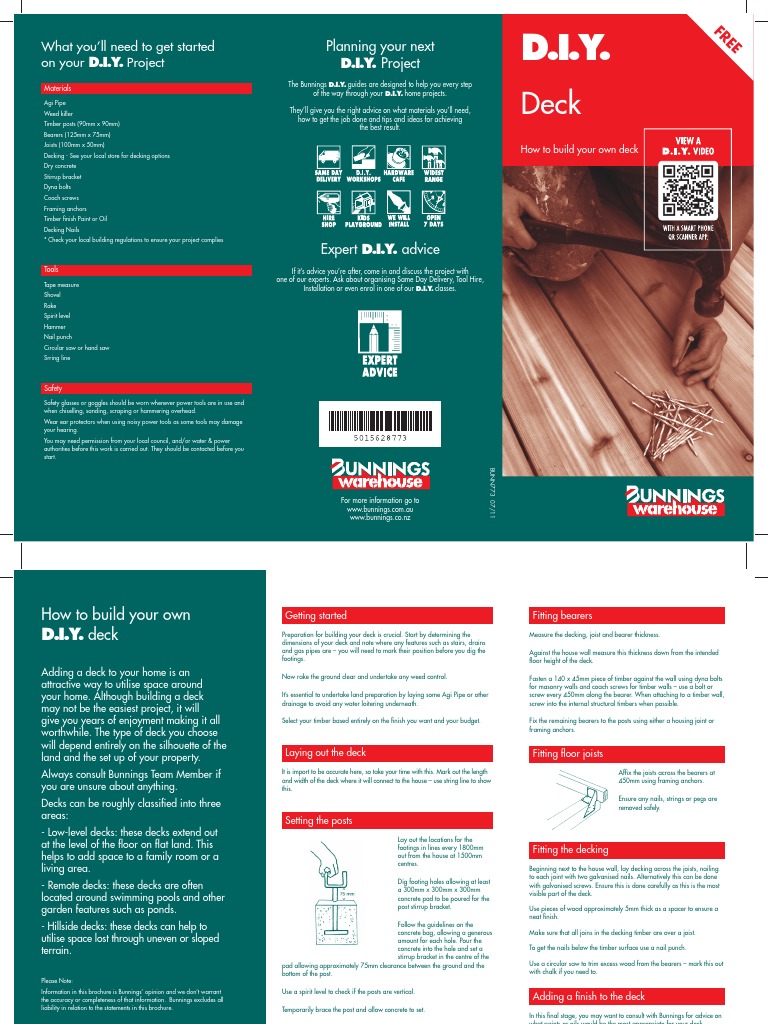 Building Your Deck: Essential Guide | PDF | Home & Garden | Technology ...