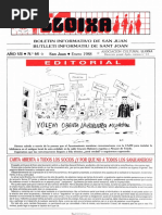 LLOIXA. Número 64 enero/gener, 1988. Butlletí Informatiu de Sant Joan. Boletín informativo de Sant Joan.  Autor