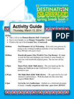 Activity Guide: Thursday, March 13, 2014