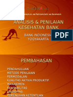 Download Analisis Penilaian Kesehatan Bank by sasyaquiqe SN21213279 doc pdf