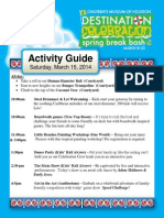 Activity Guide: Saturday, March 15, 2014