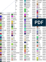 Tabla de Colores Con Nombre y Codigo