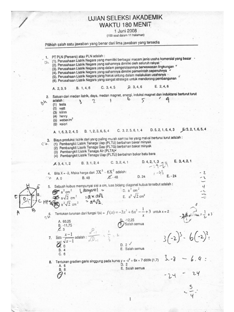 Tes Akademik Dasar: Contoh Soal Tes Kemampuan Akademik