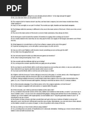 Necromunda FAQ
