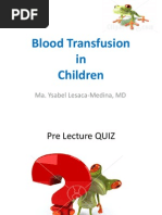 pediatric transfusion