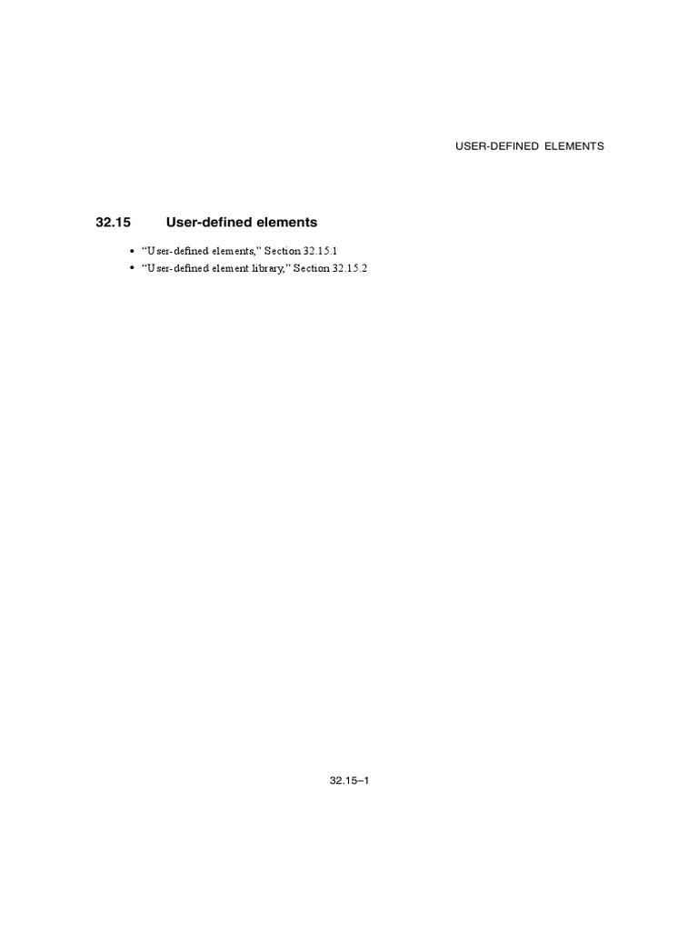 Abaqus Analysis User's Manual, 32.15 (User Elements) | PDF | Matrix ...