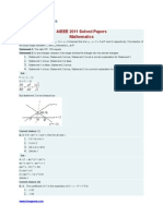 AIEEE 2011 Solved Papers (Mathematics) 