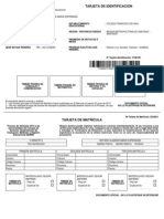 DEMRE Tarjeta Identificacion C18936737