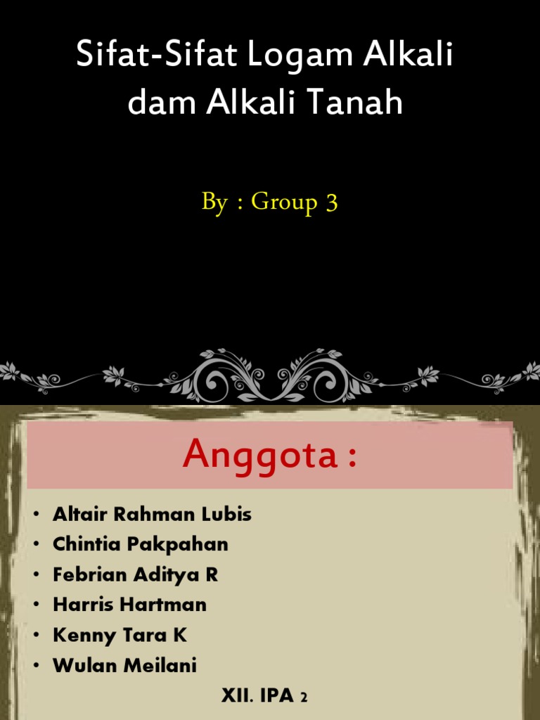 Alkali Tanah Dan Pertanyaan