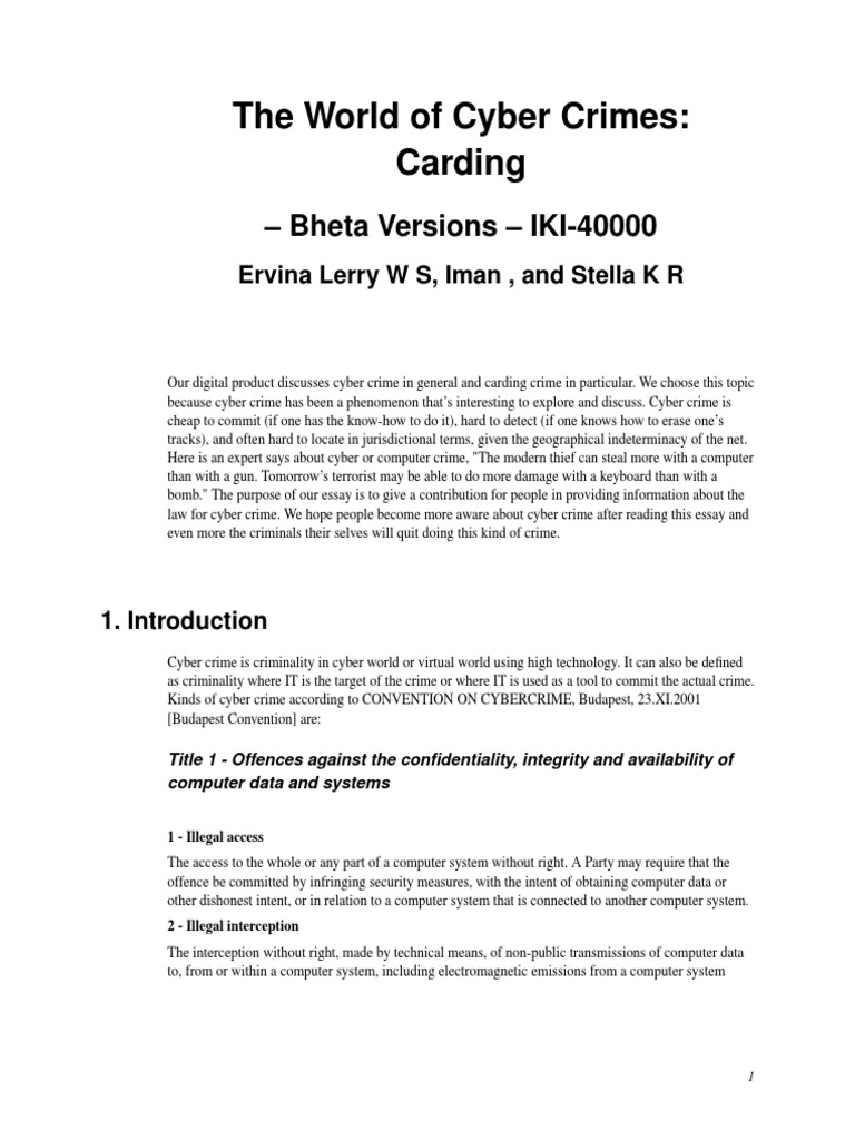 Good Carding PDF