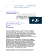 El Administrador Frente A La Necesidad de Transformación Organizacional