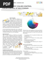 Measuring The Color of Milk - Objective Color Measurement and Control
