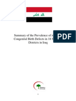 WHO/Iraq MOH Congenital Birth Defects Report