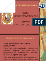 Emision de Obligaciones