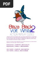 Action Replay Codes