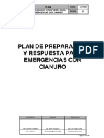 Plan de Preparación y Respuesta A Emergencias Con Cianuro 2014