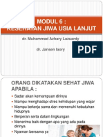 MODUL 6 - Kesehatan Jiwa Usia Lanjut