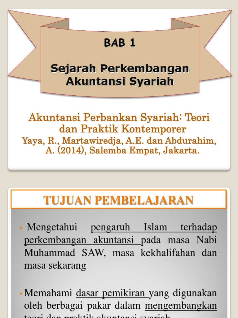 Sejarah Perkembangan Akuntansi Syariah