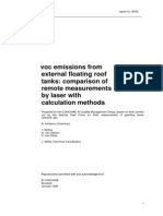 Voc Emissions From External Floating Roof Tanks: Comparison of Remote Measurements by Laser With Calculation Methods