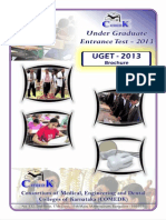 Comedk Uget 2013 Brochure