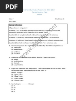 Class 7 Cbse Science Sample Paper Term 1 Model 1 