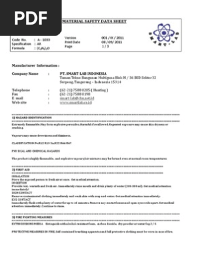 817 Diethyl Ether Msds Pdf Toxicity Materials