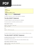 Select: SQL Statement