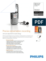 Philips DVT 3600 Voice Tracer Digital Recorder With Optimized For Conversations