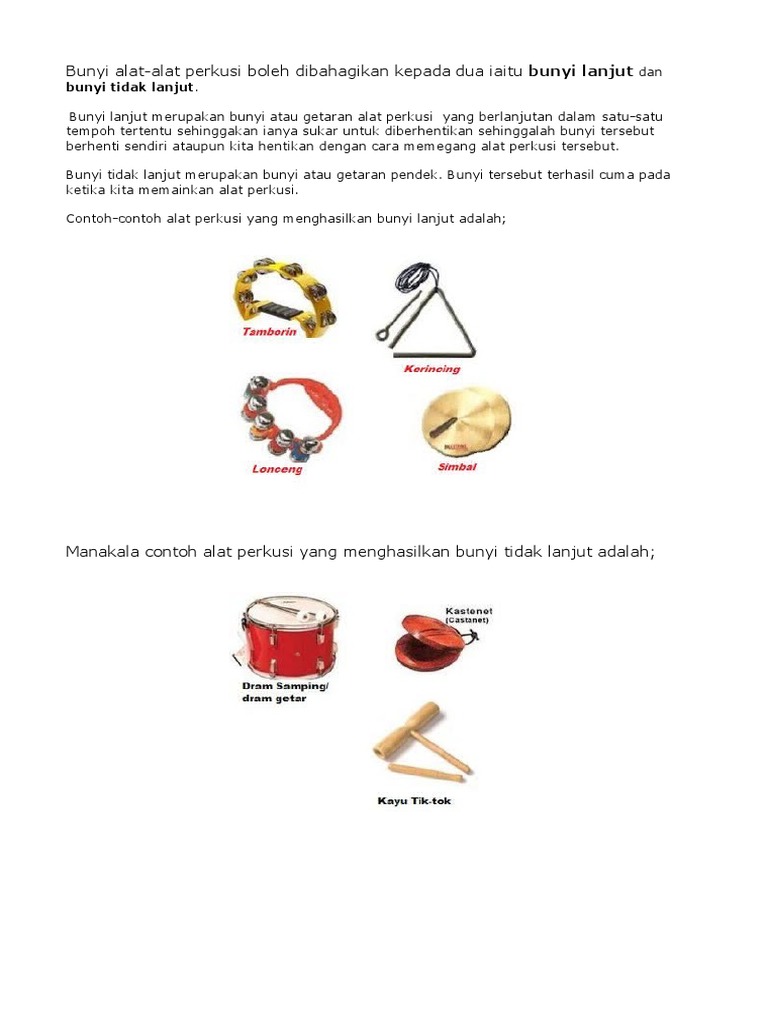 Bunyi Alat Muzik Pdf