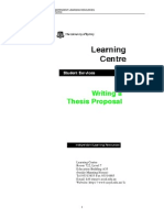 Writing Thesis Proposal