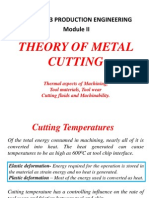 Theory of metal cutting - Module II