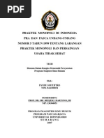 Download PRAKTEK MONOPOLI DI INDONESIAPRA DAN PASCA UNDANG-UNDANGNOMOR 5 TAHUN 1999 TENTANG LARANGANPRAKTEK MONOPOLI DAN PERSAINGANUSAHA TIDAK SEHAT by Akhmad Fikri Yahmani SN212219117 doc pdf